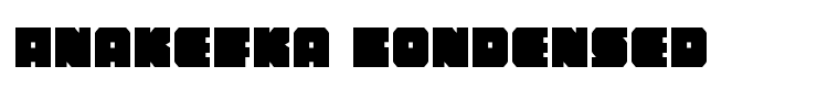 Anakefka Condensed