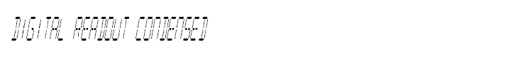 Digital Readout Condensed