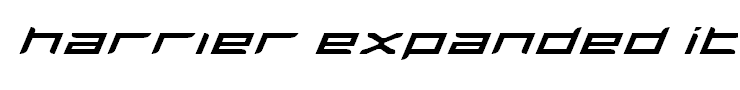 Harrier Expanded Italic