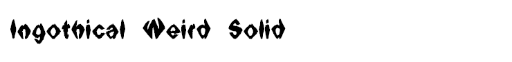 Ingothical Weird Solid