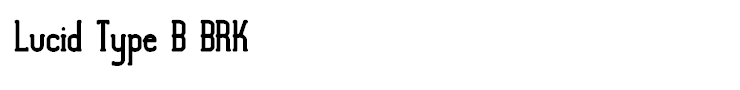 Lucid Type B BRK