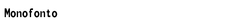 Monofonto
