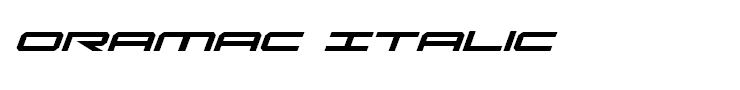 Oramac Italic