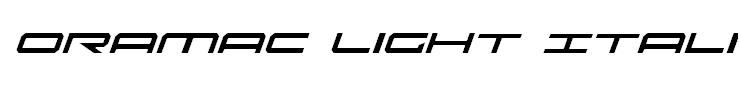 Oramac Light Italic
