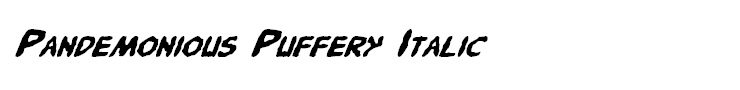 Pandemonious Puffery Italic