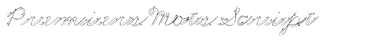Premiers Mots Script