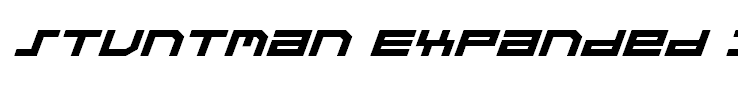 Stuntman Expanded Italic