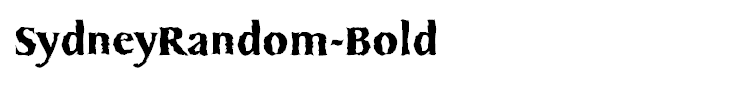 SydneyRandom-Bold