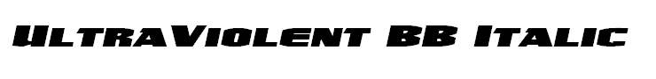 UltraViolent BB Italic
