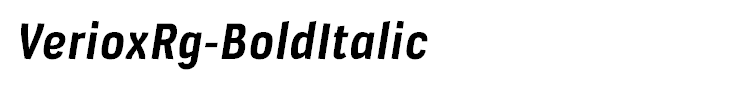 VerioxRg-BoldItalic